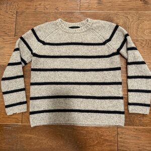 Jenni Kayne Striped Cashmere Crewneck (damaged)